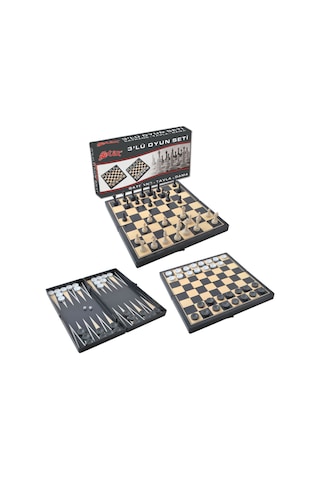 Star 3Lü Oyun Seti - 3 Ü 1 Arada Oyun Seti -