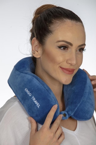 Viscofoam Comfy Ortopedik Seyahat Yastığı Visco Boyun Destekli Seyahat Yastığı - Mavi | Ergo Travel