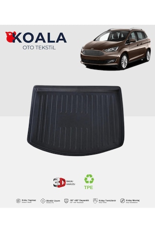 Ford Grand C-max 7 Koltuk 2011 Ve Sonrası 3d Bagaj Havuzu