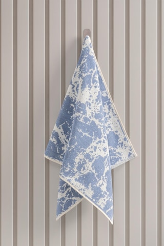 50x135 Spor Havlu İp Boya Jakarlı Pamuklu Fitness Gym Tenis Havlu Mavi