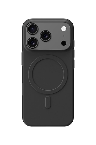Apple Uyumlu iPhone 17 Pro Kılıf M-safe Şarj Özellikli Amazingthing Minimal Air Serisi Kapak Siyah Siyah