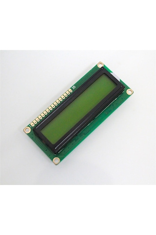 16×2 LCD Ekran 1602 HD44780 -Arduino/Endüstriyel Panel STN Yeşil Arka Işıksız SDCB1602-09 5V