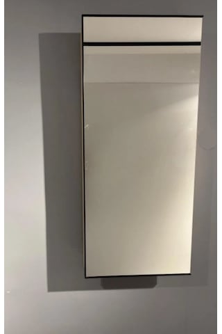 Boreas Design Vista Tek Kapaklı Aynalı Banyo Dolabı Üst Modülü Kahverengi