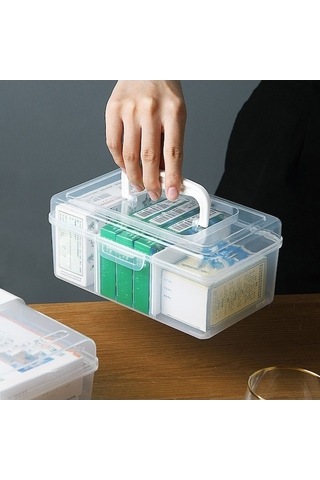 Tongxida Stil Taşınabilir Sones Saklama Plastik Kutusu, Küçük İlaç Ev Ayrı Dg Std Std