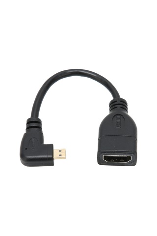 Hd Multimedya Arayüz Adaptör Kablosu Dişi - Erkek Kablo 90 Derece Açı Dönüştürücü