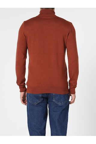 Colin's Slim Fit Turuncu Erkek Kazak cl1023624_Q1.V2_COR Kahverengi