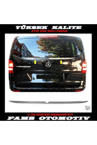 Mercedes Vito W447 Krom Arka Cam Alt Çıta 2014 ve Üzeri P.Çelik