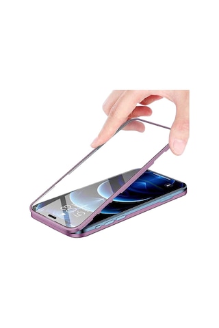 Apple iPhone Uyumlu 11 360 Derece Tam Kaplayan Cam Kapak Kılıf