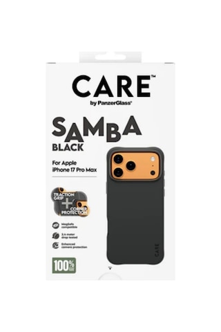 Care By Panzerglass Apple Uyumlu iPhone 17 Pro Max Samba Siyah Magsafe Kılıf Siyah