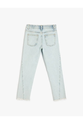 Koton Boyfriend Yüksek Bel Açık Mavi Kız Çocuk Jean Pantolon 5skg40014ad Açık Mavi