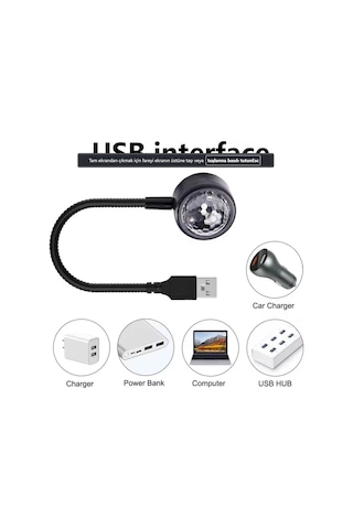 Araç İçi Çok Renkli Tavan Ve Ayak Altı Led Işık Oto İçi Aydınlatma 1 Adet