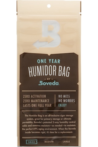 Boveda 1 Yıllık Küçük Boy Puro Poşeti Humidor