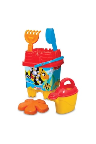 Dede Resimli Küçük Kale Kova Set (Karışık Renk) 03092