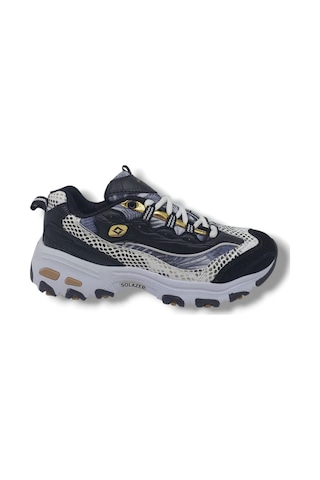 Zerhan Solazer 0490 Kadın Siyah Sneakers Spor Ayakkabı Siyah