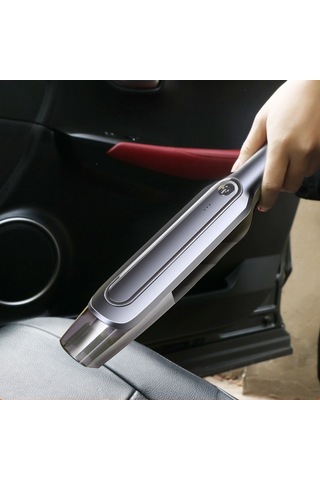 Suntek 6000pa Güçlü Araba Elektrikli Süpürge Akülü Gri Gri