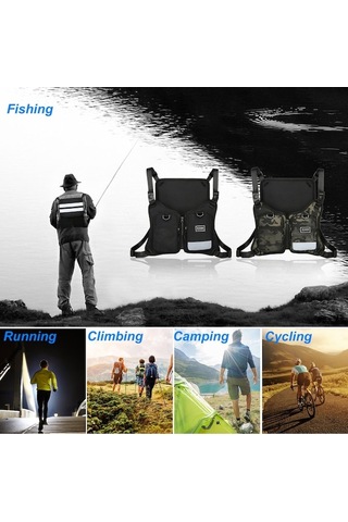 Artfulabode Yeleği: Ve Su Reflektif Kamuflaj Geeroyoo Geçirmez Çok Cepeli Balıkçı Ayarlanabilir, Bq Kamuflaj