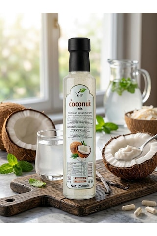 Vhp Coconut Mix Hindistan Cevizi Bitkisel Karışım 250 Ml Metabolizma Ve Enerji Desteği