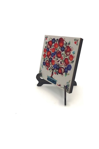 Nar Ağacı Baskılı Mdf Masaüstlük 10x10