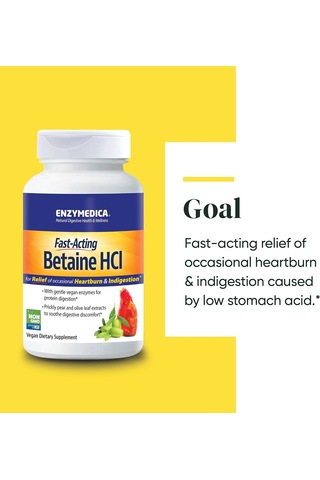 Betaine Hcl Acid-active Protease Blend Mucosave Fgnatural Digestive Health & Wellnessfor Relief Of Occasional Heartburn & Indigestion Mineral