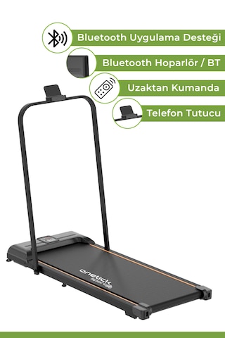 Onetick Sports Bluetoothlu Uzaktan Kumandalı Portatif Yürüme ve Koşu Bantı