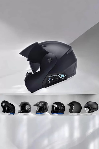 Hepsi Kask Kulaklığı Motosiklet Intercom Interkom Dinleme Konuşma Özellikli Su Geçirmez Najmaddin