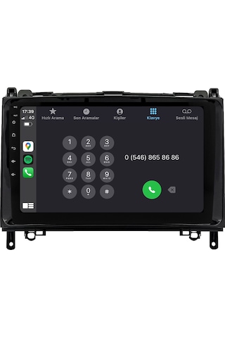 Mercedes Vito Android Multimedya Sistemi 2010-2017 8gb Ram, 64gb Hafıza, Bluetooth, Carplay & Android Auto Kamera 9"