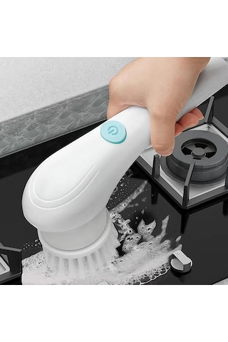 Createtech Temizleme Tam Su Springsun Pil Lityum İşlevli Ipx7 Gövde Geçirmez Fırçası Fırça Elektrikli Dahili Çok Başlığı 5 Ou