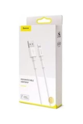 Baseus Mini White Cable Usb For İp 2.4a 1m White