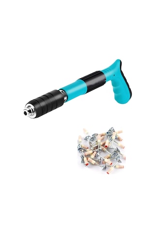 Prohummer Emvpro EMV5618A Mekanik Çivi Tabancası Beton Çelik Çivi Tabancası + 100 Adet Pul Başlı Barutlu Çivi