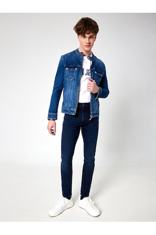 Slim Fit Erkek Ceket Mavi