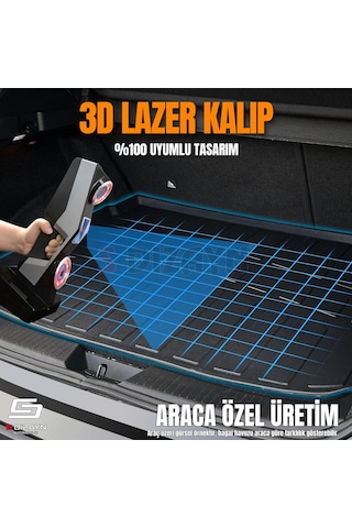 S-dizayn Hyundai Ionıq 6 3d Pro Bagaj Havuzu 2024 Üzeri A+ Kalite