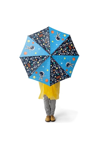 Coral High Kids Lacivert Mavi Astronot Desenli Çocuk Şemsiyesi 12673