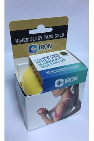 Iron Tape Kinesio Bandı 5 Metre X 5 Cm Sarı