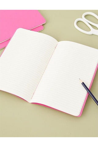 Moleskine Çizgili Cahier Not Defteri 3'lü Set L Boy Kinetik Pembe