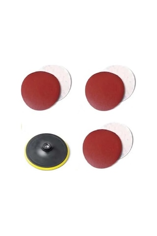 Hand Sfd Cırtlı Zımpara Diski Seti, 115 Mm, 6 Yedek Parçalı