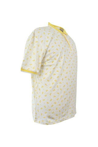 Büyük Beden Erkek T-shirt Polo Yaka-baskılı Pike 001