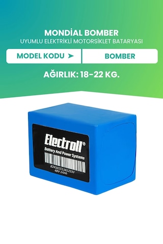 Mondial Bomber Uyumlu Batarya Ultra Yüksek Kapasite Lifepo4 48v 24ah Elektrikli Motosiklet Bataryası