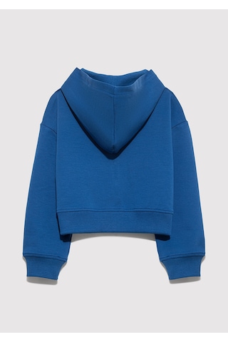 Mavi - Mavi Jeans Baskılı Kapüşonlu Mavi Sweatshirt 7s10172-70770 Mavi