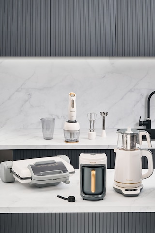 Homend Gold 4'lü Elektrikli Çeyiz Seti Tost, Kahve, Çay Makinesi ve Blender Seti