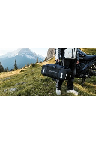 Cokima Explorer Su Geçirmez Motosiklet Arka Çanta 48l Sırt Çantasına Dönüşebilir Siyah