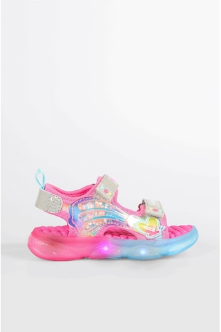 Vicco Can Kız Çocuk Fuşya Işıklı Phylon Sandalet Fuşya
