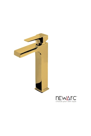 Newarc 941008 Aqua Çanak Tip Lavabo Bataryası Altın