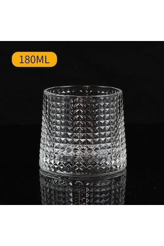 Pazly Yaratıcı Şarap Kadehi - Viski Bardağı Kristal Cam, Şeffaf Bar Bardakları Şeffaf