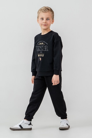 U.S. Polo Assn. Erkek Çocuk Nakışlı Siyah Uzun Kol Eşofman Takımı Us2629-c-v4 Us2629-c-v4