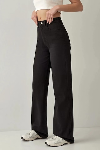 Hiccup Straight Fit Denim Pantolon Siyah