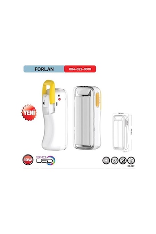 Horoz Forlan Ledli Işıldak Usb Şarjlı Beyaz Işık