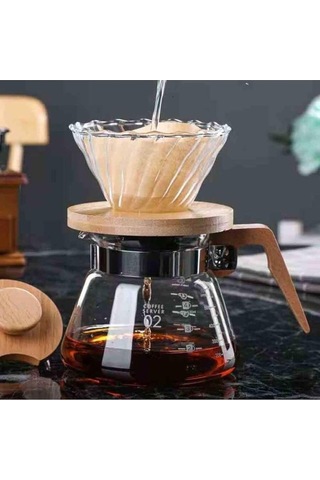 Epinox Kahve Çay Sürahisi Saplı 600 Ml V60'a Uygundur Sku: Smg8690010579942 Açık Mavi