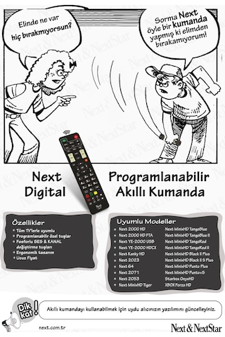Next Kanky Hd Uydu Kumanda Yeni Model