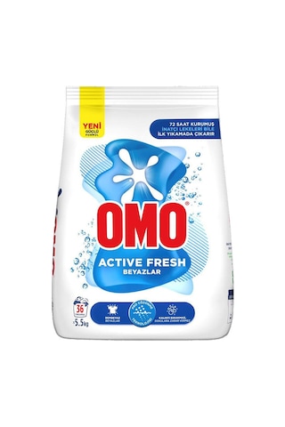 Omo Active Fresh 5,5 Kg Beyazlar