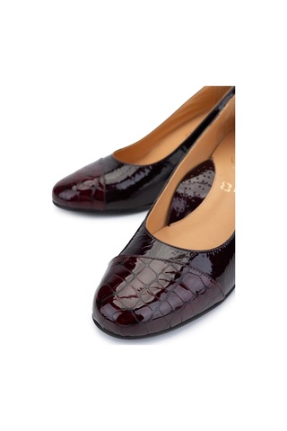 Relax Anatomic Kadın Hakiki Deri Bordo Comfort Ayakkabı 611 H61019 Bn Ayk Y25 Bordo Crc/bordo Vrnc Bordo